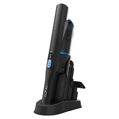 Imagen de Aspirador escoba Cecotec Conga Rockstar Micro+ Animal, 200 W, 20 kPa, 40 min, 2en1, Especial mascotas, Accesorio tapicería, Base de carga, Titanium