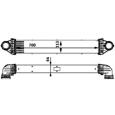 Imagen de MAHLE ORIGINAL CI 84 000P Intercooler MERCEDES BENZ: Clase A, B