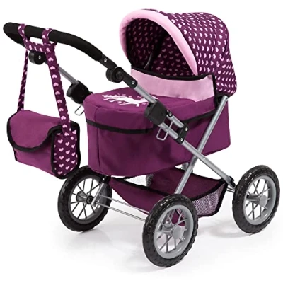 Imagen de Bayer Design, Cochecito de muñeca, Trendy, Morado, Rosa, 13037AA