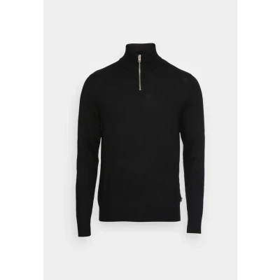 Imagen de Jack &amp; Jones Eemil HALF ZIP NOOS Jersey de punto, Hombre, Talla: XS, Black