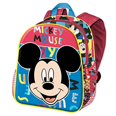 Imagen de Disney Mickey Mouse Joyful Mochila Basic, Azul, 31 x 39 cm, Capacidad 18.2 L