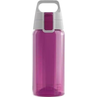 Imagen de SIGG VIVA ONE Berry cantimplora infantil (0.5 L), botella transparente sin sustancias nocivas y con tapa hermética, para niños usar una mano