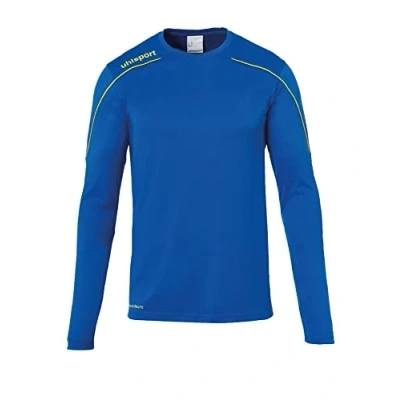 Imagen de uhlsport Stream 22 Trikot Langarm Sudadera De Entrenamiento, Hombre, Azur/Lima Amarillo, 128