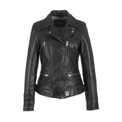 Imagen de Oakwood Video Chaqueta de cuero, Mujer, Talla: XS, Black