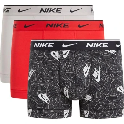 Imagen de Nike Underwear Trunk 3 PACK Culotte, Hombre, Talla: XL, Colge grey/uni red