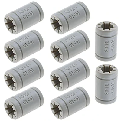 Imagen de EMSea RJ4JP 01 08 Drylin Cojinete lineal 3D de repuesto para impresora LM8UU 8 mm, eje interior 15 diámetro exterior 24 longitud 10 unidades