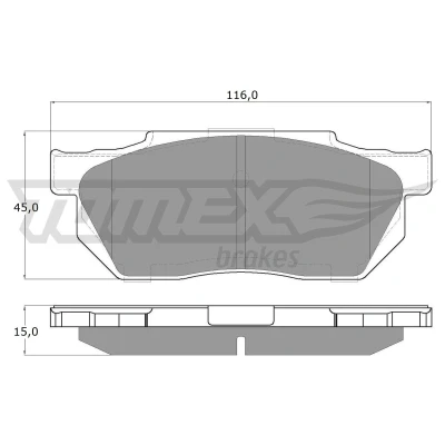 Imagen de Juego de pastillas TOMEX Brakes TX 12 64