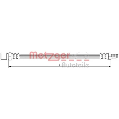 Imagen de METZGER 4110641 Latiguillos de Freno 208 M10 x 1