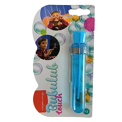 Imagen de Juegaconmigo BUBULUB Kit pompas de jabón Resistentes. Juguete Burbujas Divertido para niños. Incluye Guantes Jugar, 2 Botes solución y Accesorios (Touch)