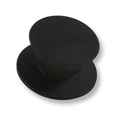 Imagen de Kerafactum®  1 Negro Silicona para tapa de olla con asas Mango universal ASA Pomo  Compatible cristal