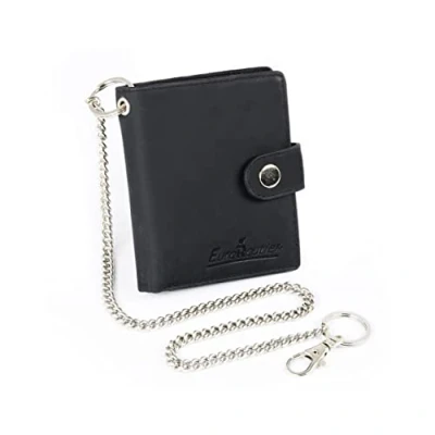 Imagen de EUROROUTIER 07063var 306430 Cartera Corta con Cadena Color Negro