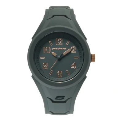Imagen de Skechers Reloj para mujer Gift Sets, movimiento de tres manecillas, caja silicona gris 38 mm con correa silicona, SR9059