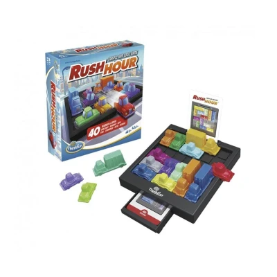 Imagen de ThinkFun Rush Hour Juego de Mesa Niños 8 Años, Rompecabezas Niños, años o más, Juegos Infantiles, Lógica, Juguetes para 40 Desafios, Nueva Edición