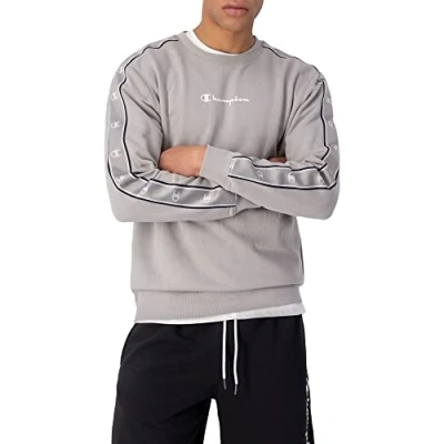Imagen de Champion Legacy American Tape Heavy Powerblend Terry Crewneck Sudadera, Gris Piedra, S para Hombre