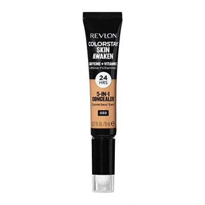 Imagen de Revlon ColorStay Skin Awaken 5 in 1 Concealer Corrector beneficios en Tono 050 Medium Deep