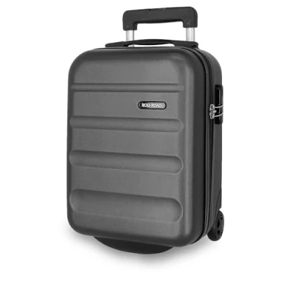 Imagen de Roll Road Flex Maleta de Cabina Gris 31x40x20 cms Rígida ABS Cierre combinación Lateral 33L 2,46 kgs 4 Ruedas Dobles Equipaje Mano Debajo del Asiento