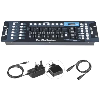 Imagen de Controlador Dmx 192 Canales Dmx512 para iluminación de Escenario, Mezcladores Mesa Controladora Luces Consola 512, Console Controller Control Board