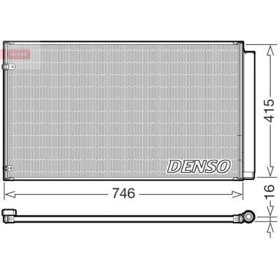 Imagen de Condensador, aire acondicionado DENSO DCN51017