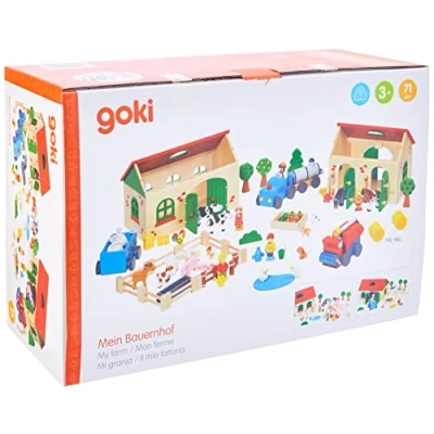 Imagen de Goki 58598 Granja de madera , color/modelo surtido