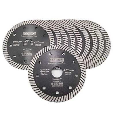 Imagen de DT DIATOOL Disco Tronzador Diamante 10 Piezas 115 mm x 22,23 Super Dünn Hoja de Sierra para Corte Porcelanico Azulejos Mármol Granito Cerámica