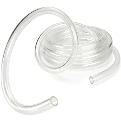 Imagen de Poppstar Manguera transparente de PVC 5 m (diámetro interior/exterior 8/10 mm, temperatura entre C y +65 C, presión trabajo max. 1,5 bar) para comestibles agua