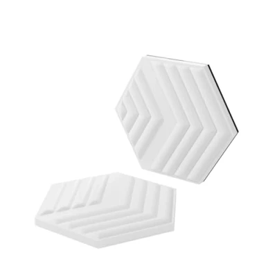 Imagen de Elgato Wave Panels Starter Set (Blanco) 6 paneles de tratamiento acústico, espuma dos densidades, marcos EasyClick patentados, diseño modular, fáciles instalar y quitar