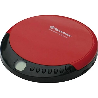 Imagen de Roadstar PCD 435NCD/RD Discman Reproductor de CD, CDA,CD R, CD RW, Portátil con Auriculares Incluidos, Inalámbrico, Pantalla LCD, Pilas, Rojo