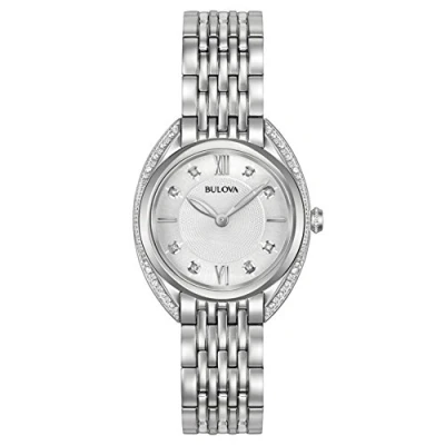 Imagen de Bulova Reloj Analógico para Mujer de Cuarzo con Correa en Acero Inoxidable 96R212