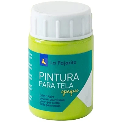 Imagen de Pintura para tela Opaque To 12 Verde Lima 35ML La Pajarita, de aplicación directa sobre