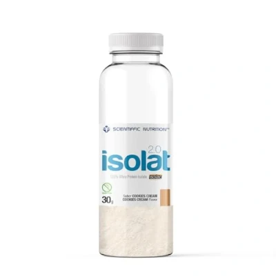 Imagen de Scientiffic Nutrition Isolat 2.0, Whey Protein, Suplemento de Proteina Aislada ISO con Lactasa, Suero Leche en Polvo Monodosis 52g, Cookies.