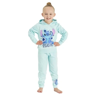 Imagen de Disney Lilo &amp; Stitch Sudadera con capucha personalizada para niñas, Stitch, 11 12 años