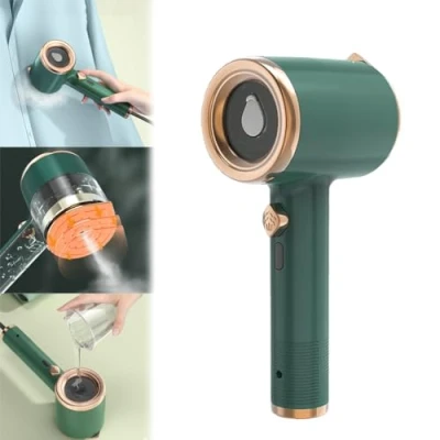 Imagen de Portable Mini Ironing Machine, Steam Iron For Clothes, Hand Held Steamer Travel Size (Green)