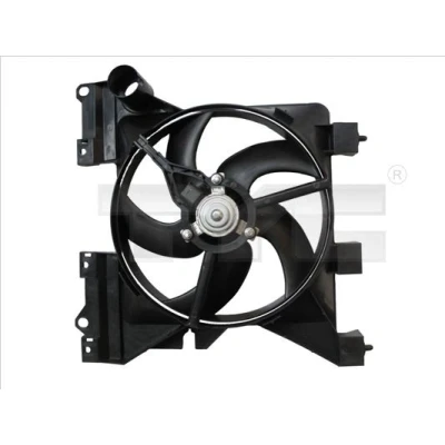 Imagen de TYC 805 0015 Ventilador de radiador 335 110 con bastidor (armazón) CITROËN: Berlingo II, Xsara Hatchback, / First I