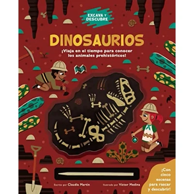 Imagen de Excava y descubre: Dinosaurios (Castellano A PARTIR DE 6 AÑOS LIBROS DIDÁCTICOS)