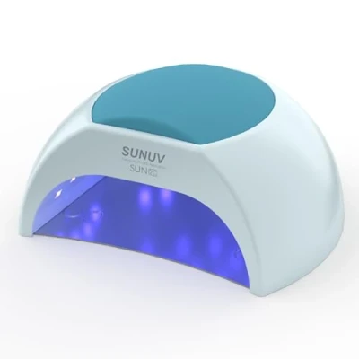 Imagen de SUNUV Lámpara LED Uñas Semipermanentes, 48W de Profesional, Secado Rápido, 4 Temporizadores Ideal para Salones y Uso Doméstico SUN2C Azul
