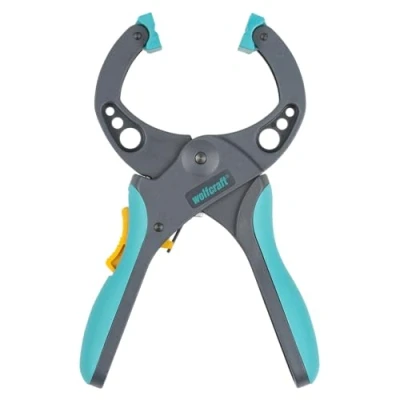 Imagen de wolfcraft Pinza de carraca PRO 50 I 3632000 para trabajar con fuerza sujeción dosificada, perfecta proyectos bricolaje y modelismo