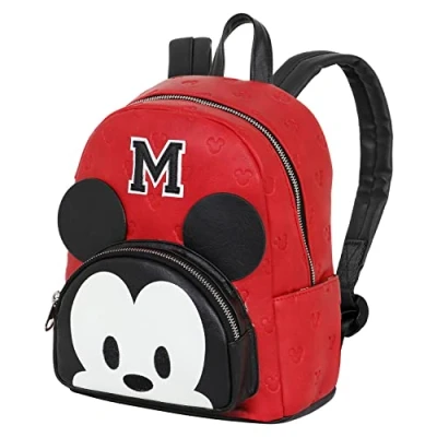Imagen de Disney Mickey Mouse M Mochila Heady, Rojo, 24.5 x 29 cm, Capacidad 8 L