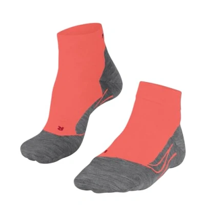 Imagen de FALKE GO2 Short W Sso algodón antiampollas 1 par, Calcetines de golf Mujer, Naranja Coral 8017, 37 38