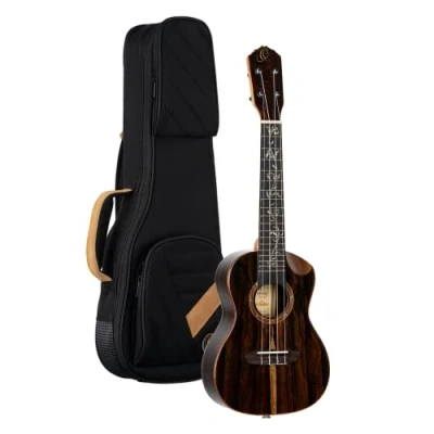Imagen de Ortega Guitars Ukeleles de Concierto electro acústico Serie Elite incluye Gig Bag Ziricote macizo (RUET ZC)