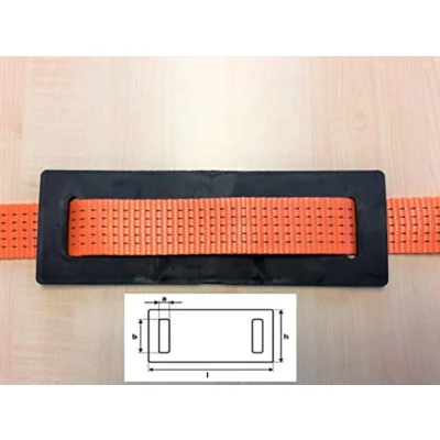 Imagen de 10 unidades de placa protección bordes para correas amarre, cantos, tensoras, protector bordes.