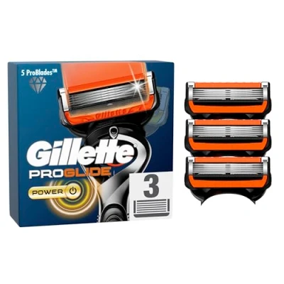 Imagen de Gillette ProGlide Power Cuchillas de Afeitar Hombre, Paquete 3 Recambio (el embalaje puede variar)