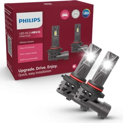 Imagen de Philips Ultinon Access LED lámpara para faros de coche (HB3/HB4), ultra compact direct fit, +80%, 6.000K, set 2