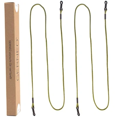 Imagen de GERNEO® Berlín correa para gafas de tela cordón unisex sol y lectura soportes negros