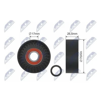Imagen de Rodillo tensor, correa auxiliar NTY RNK ME 004