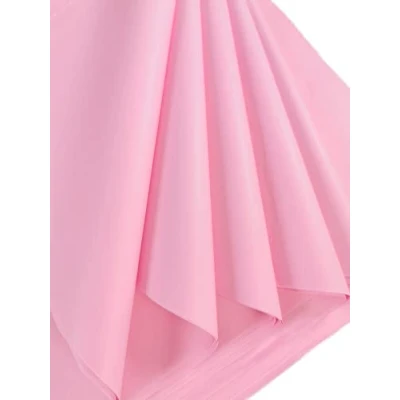 Imagen de Papel de seda (50 cm x 75 cm, 17 g/m², 50 hojas), color rosa pastel