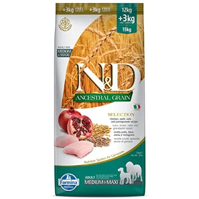 Imagen de FARMINA ND Dog ANCESTRAL Medium Maxi Pollo 12+3KG(NDR)
