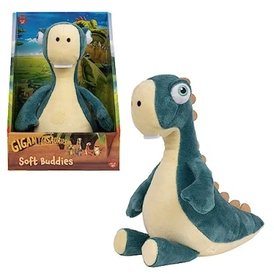 Imagen de Gigantosaurus Peluche del Dinosaurio Bill de 25 cm, Personaje la Serie Dibujos Animados Infantil, un Dino Especie branquiosaurus, Color Azul, niños y niñas +1 año, Famosa (GGN04600)