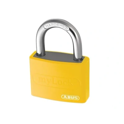 Imagen de Abus 50032 Candado intemperie (aluminio, 40 mm, moderno) color amarillo