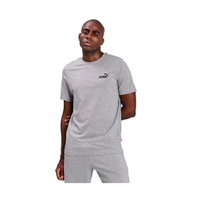 Imagen de Puma ESS Essential Small LOGO ÜBERGRÖSSE Camiseta básica Medium grey heather, Hombre, Talla: Large, heather