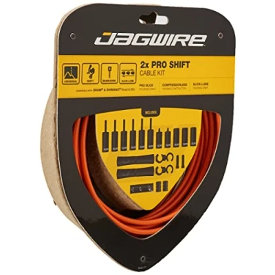 Imagen de Jagwire PCK506 Kit de cables y fundas para adulto, color naranja